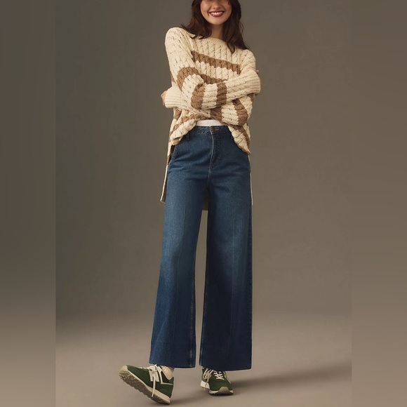 Anthropologie Pilcro Longline Stitch Sweater - Size M - Neutral - NWOT - Picture 3 of 10